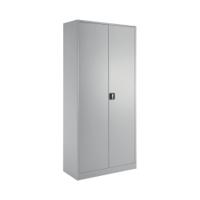 Talos Double Door Stationery Cupboard 920x420x1950mm Grey KF78756