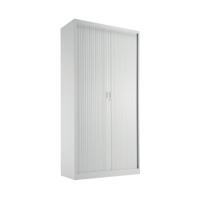 Talos Side Opening Tambour Unit 1000x450x1950mm White KF78761