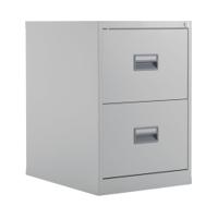 Talos 2 Drawer Filing Cabinet 465x620x700mm Grey KF78764