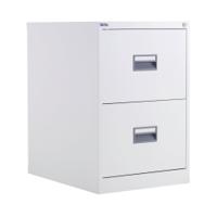 Talos 2 Drawer Filing Cabinet 465x620x700mm White KF78765