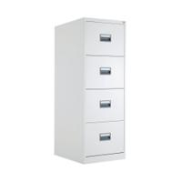 Talos 4 Drawer Filing Cabinet 465x620x1300mm White KF78773