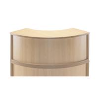 Jemini Reception Modular Corner Riser Unit 800x800x400mm Maple KF78975