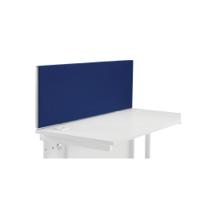 Jemini Straight Desk Mounted Screen 1200x25x400mm Blue KF78978