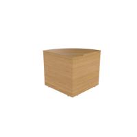 Jemini Reception Modular Corner Desk Unit 800x800x740mm Nova Oak KF79882