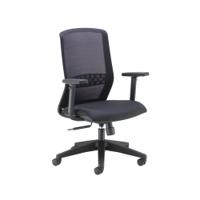 Arista Tekna High Back Executive Chair 670x630x945-1065mm Mesh Back Black KF79886