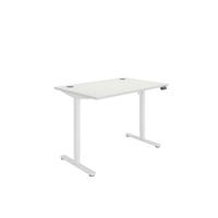 Astin Economy Single Motor Sit/Stand Desk 1200x800x705-1220mm Arctic White/White KF800012