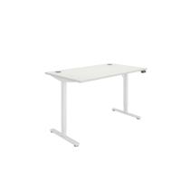 Astin Economy Single Motor Sit/Stand Desk 1400x800x705-1220mm Arctic White/White KF800016