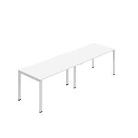 Jemini Two Person Bench Desk 1200x800mm White (Set of 2) KF800448