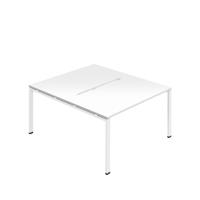 Jemini Two Person Back-to-Back Bench Desk 1200x800mm White KF800598