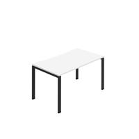 Jemini One Person Bench Desk 1200x800mm White/Black KF800644