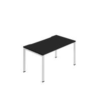 Jemini One Person Bench Desk 1400x800mm Black/White KF800653