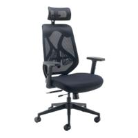 Jemini Stealth Operator Chair with Height Adjustable Arms Black KF80386