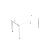 Jemini 1 Person Bench Desk 1200x800x730mm White/White KF808510