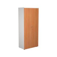 Jemini Wooden Cupboard 800x450x1800mm White/Beech KF810629