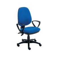 Astin Nesta Operator Chair with Fixed Arms 590x900x1050mm Royal Blue KF810927