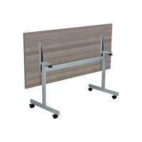 Jemini Rectangular Tilting Table 1600x800x720mm Grey Oak/Silver KF816899