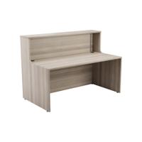 Jemini Reception Unit 1400x800x740mm Grey Oak KF818207