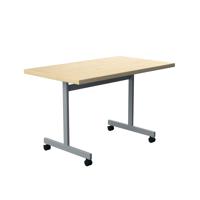 Jemini Rectangular Tilting Table 1200x700x720mm Maple/Silver KF818480