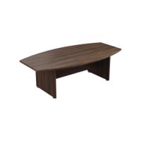 Avior Executive Boardroom Meeting Table 2400x1250x750mm Dark Walnut KF821908