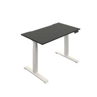 Okoform Dual Motor Sit/Stand Heated Desk 1600x800x645-1305mm Black/White KF822512