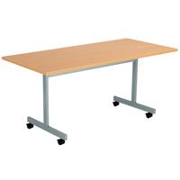 Jemini Rectangular Mobile Tilting Table 1600x700x720mm Beech KF823011