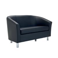 Jemini Tub Sofa Polyurethane Black KF823071