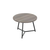 Jemini Trinity Low Table 600x600x435mm Grey Oak/Black KF823384