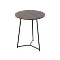 Jemini Trinity Mid Table 600x600x735mm Dark Walnut/Black KF823445