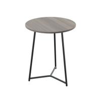 Jemini Trinity Mid Table 600x600x735mm Grey Oak/Black KF823452