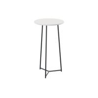 Jemini Trinity High Table 600x600x1110mm White/Black KF823551