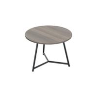 Jemini Trinity Low Table 800x800x435mm Grey Oak/Black KF823599