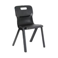 Titan One Piece Classroom Chair 432x408x690mm Charcoal (Pack of 30) KF838741