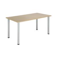 Jemini Rectangular Meeting Table 1200x800x730mm Maple KF840180