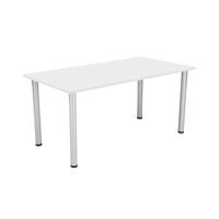 Jemini Rectangular Meeting Table 1600x800x730mm White KF840186