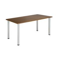 Jemini Rectangular Meeting Table 1200x800x730mm Walnut KF840190