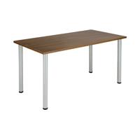 Jemini Rectangular Meeting Table 1800x800x730mm Walnut KF840192