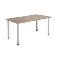 Jemini Rectangular Meeting Table 1200x800x730mm Grey Oak KF840195