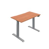 Okoform Dual Motor Sit/Stand Heated Desk 1400x800x645-1305mm Beech/Silver KF846109