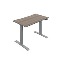 Okoform Dual Motor Sit/Stand Heated Desk 1600x800x645-1305mm Grey Oak/Silver KF846246