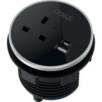 Nexus In Desk Power Module Black KF882377