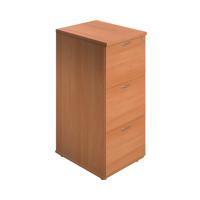 Jemini 3 Drawer Filing Cabinet 464x600x1030mm Beech Version 2 KF90457