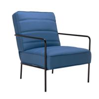 Jemini Wire Frame Reception Armchair 620x880x830mm Navy KF90478