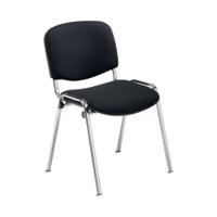 Jemini Ultra Multipurpose Stacking Chair 532x585x805mm Chrome/Black KF90558