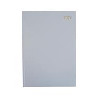 Desk Diary Day Per Page Appointment A4 Silver Grey 2027 FS669203