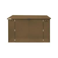 Safestor Ripon Lift-Up Lid Metal Garden Shed Clay Brown SFSC004-317