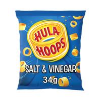 Hula Hoops Salt and Vinegar Crisps 34g Pack of 32 09078
