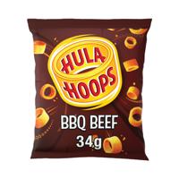 Hula Hoops BBQ Beef Crisps 34g Pack of 32 19697