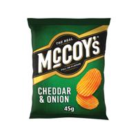 McCoys Cheddar and Onion Crisps 45g Pack of 36 09005
