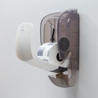 Katrin System Toilet Roll Dispenser with Core Catcher White 77465