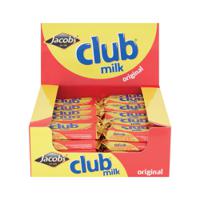 Jacobs Club Biscuits Milk Chocolate 22g (Pack of 60) J14583